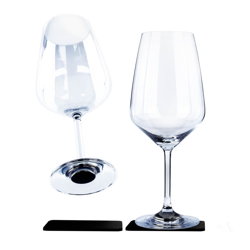 Silwy Magnet Drinking Glass, Bordeaux, Magnetic Wine Glass, Crystal Clear, 22 Ounce Capacity, Bpa Free, Scratch- Resistant, Set of 2 – S030-1312-2