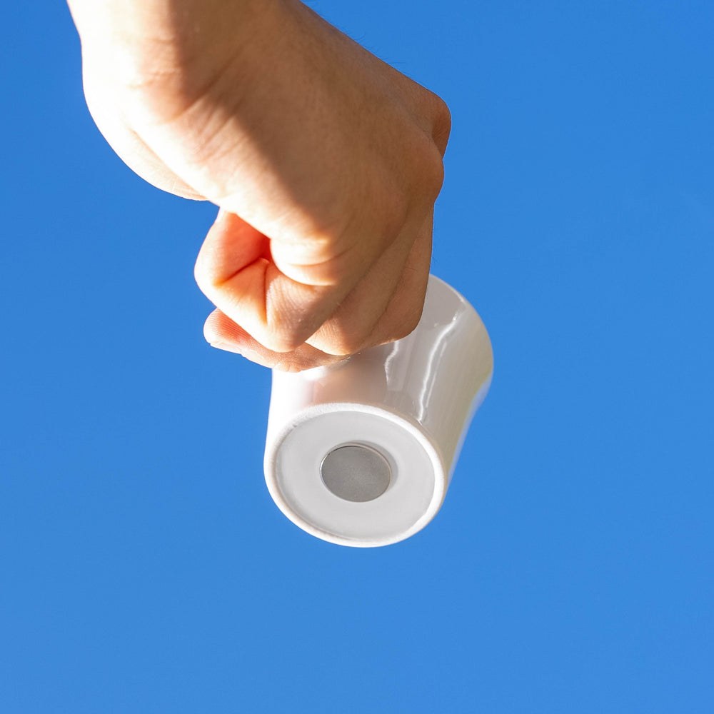 Silwy Magnet Mug, Magnetic Cup, With Handle, 2.3 Ounce Capacity, White, Porcelain – S070-1404-2-B