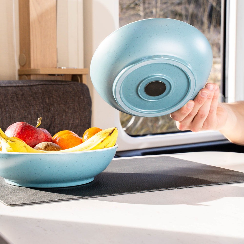 Silwy Magnet Dish Set, Dolomit, 11 Piece Set, Sandstone Pattern, Blue, Plastic, Integrated Magnet Base – SYBR-KGS-11-B