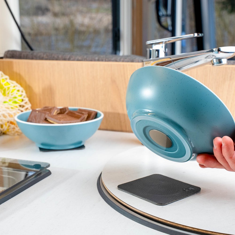 Silwy Magnet Dish Set, Dolomit, 11 Piece Set, Sandstone Pattern, Blue, Plastic, Integrated Magnet Base – SYBR-KGS-11-B
