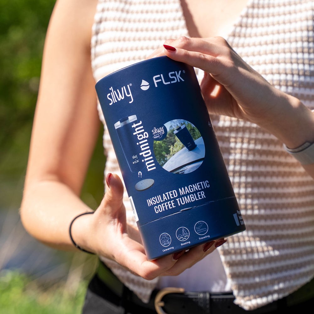 Silwy Magnet Travel Mug, 12 Ounce Capacity, Leak Proof Flip Lid – SYFL-TC-MI
