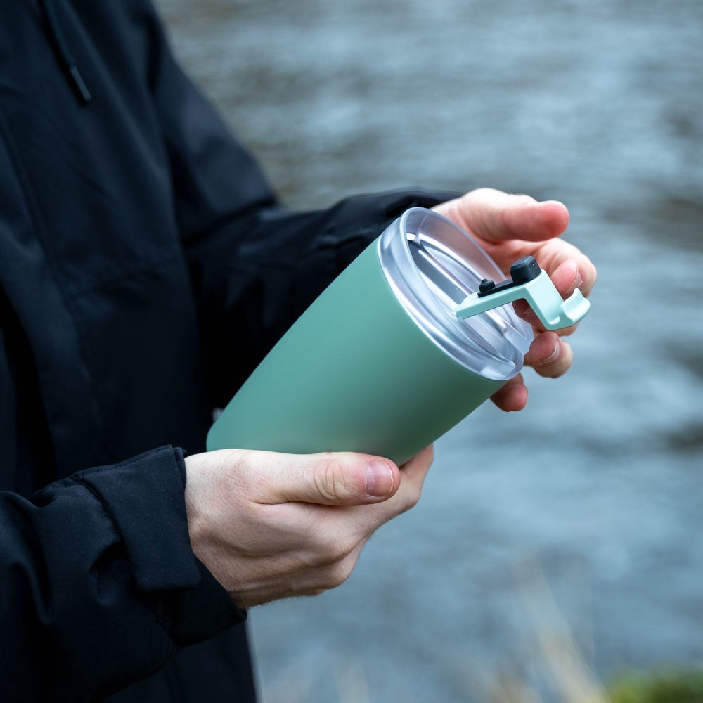 Silwy Magnet Travel Mug, 12 Ounce Capacity, Leak Proof Flip Lid – SYFL-TC-SA