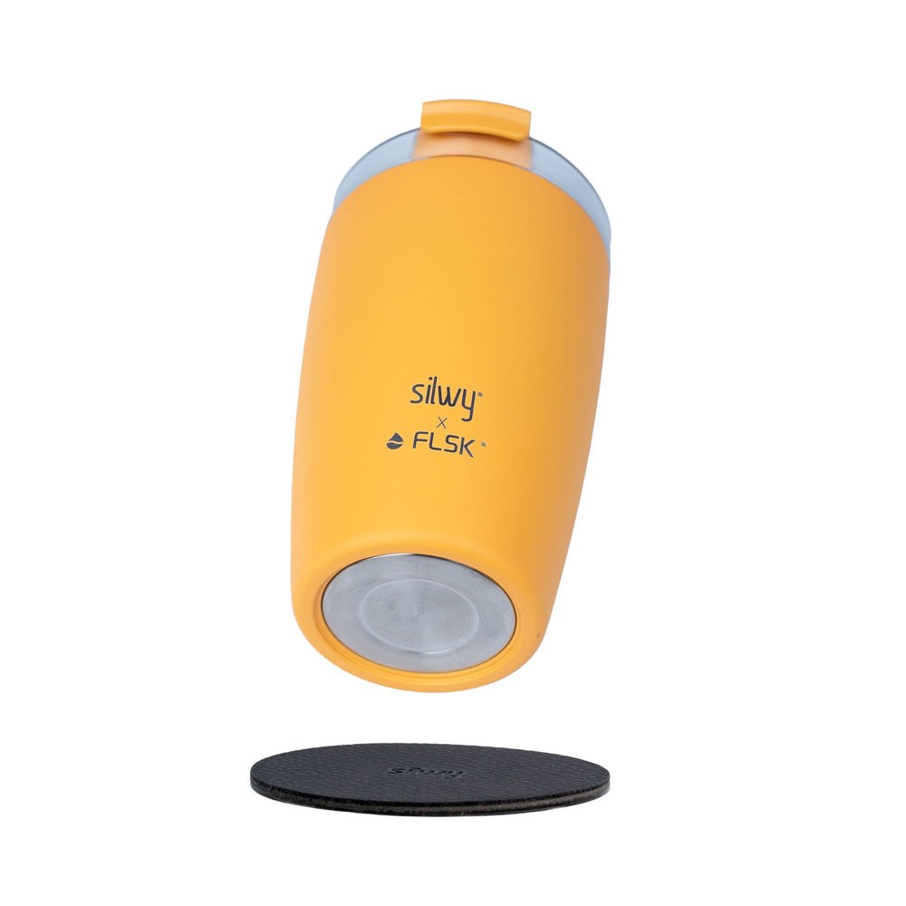 Silwy Magnet Travel Mug, 12 Ounce Capacity, Leak Proof Flip Lid – SYFL-TC-SU