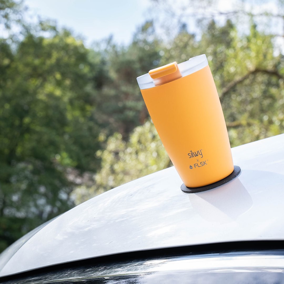 Silwy Magnet Travel Mug, 12 Ounce Capacity, Leak Proof Flip Lid – SYFL-TC-SU