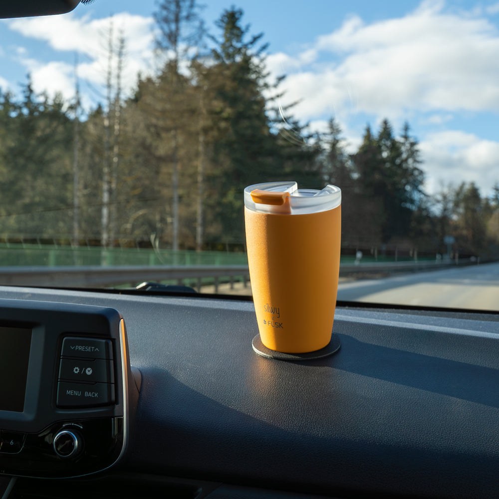 Silwy Magnet Travel Mug, 12 Ounce Capacity, Leak Proof Flip Lid – SYFL-TC-SU