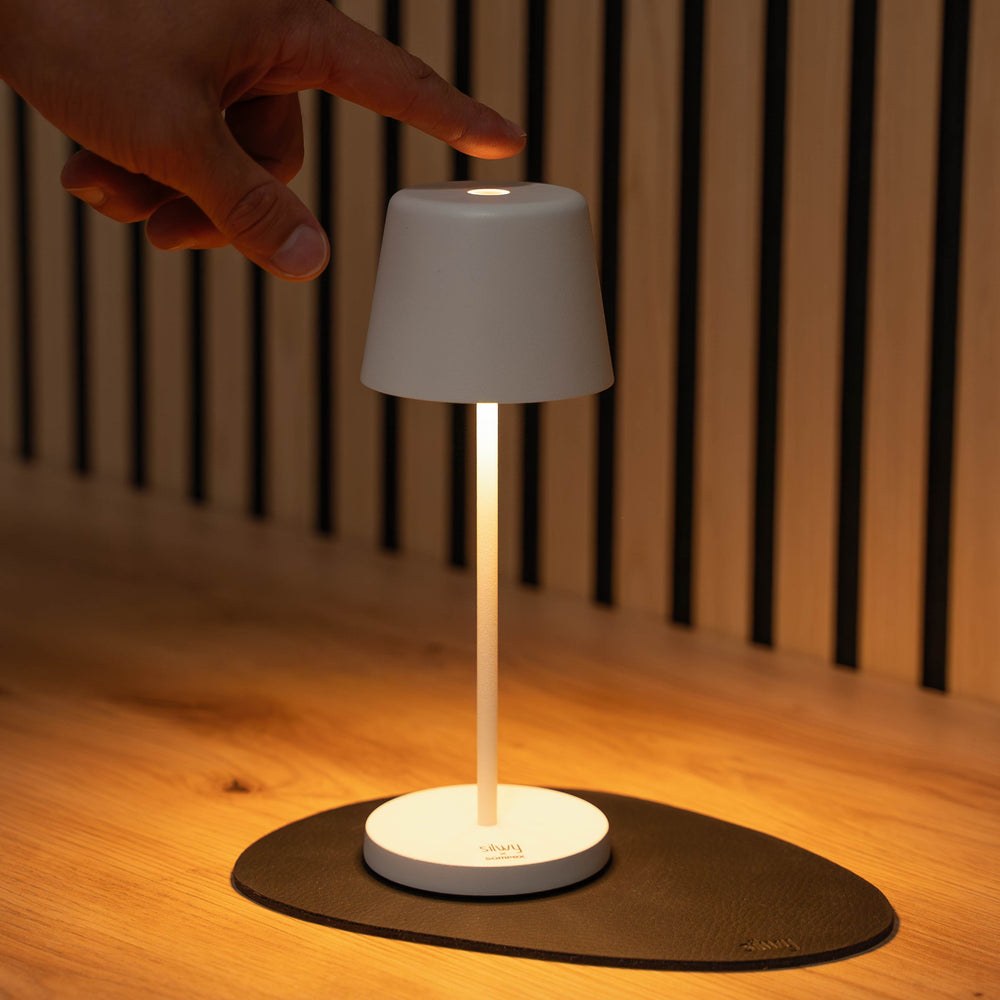 Silwy Magnet Interior Light, Monaco, Magnetic LED Light, Table/ Wall Mount, 3 Inch Diameter X 7.9 Inch Height, White, Battery Powered – SYSO-2024-S2