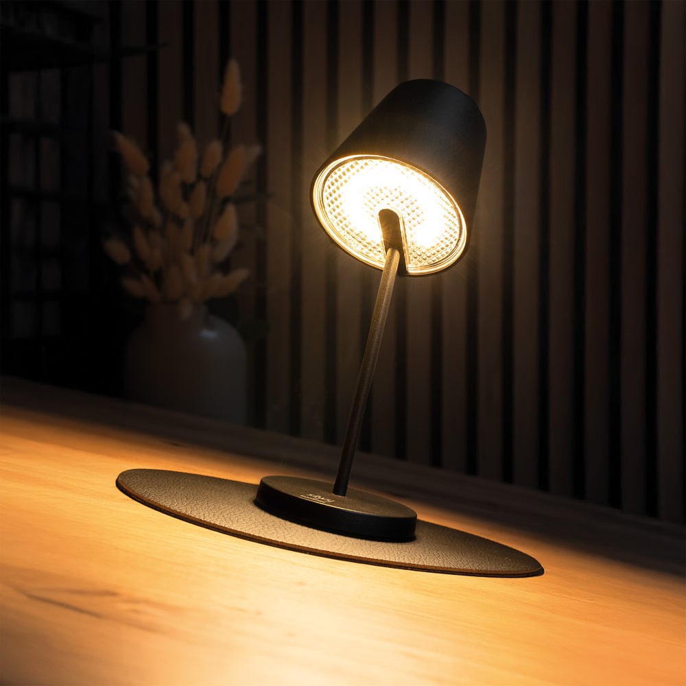 Silwy Magnet Interior Light, Portofino, Magnetic LED Light, Table/ Wall Mount, 3 Inch Diameter X 7.9 Inch Height, Black – SYSO-2024-W1