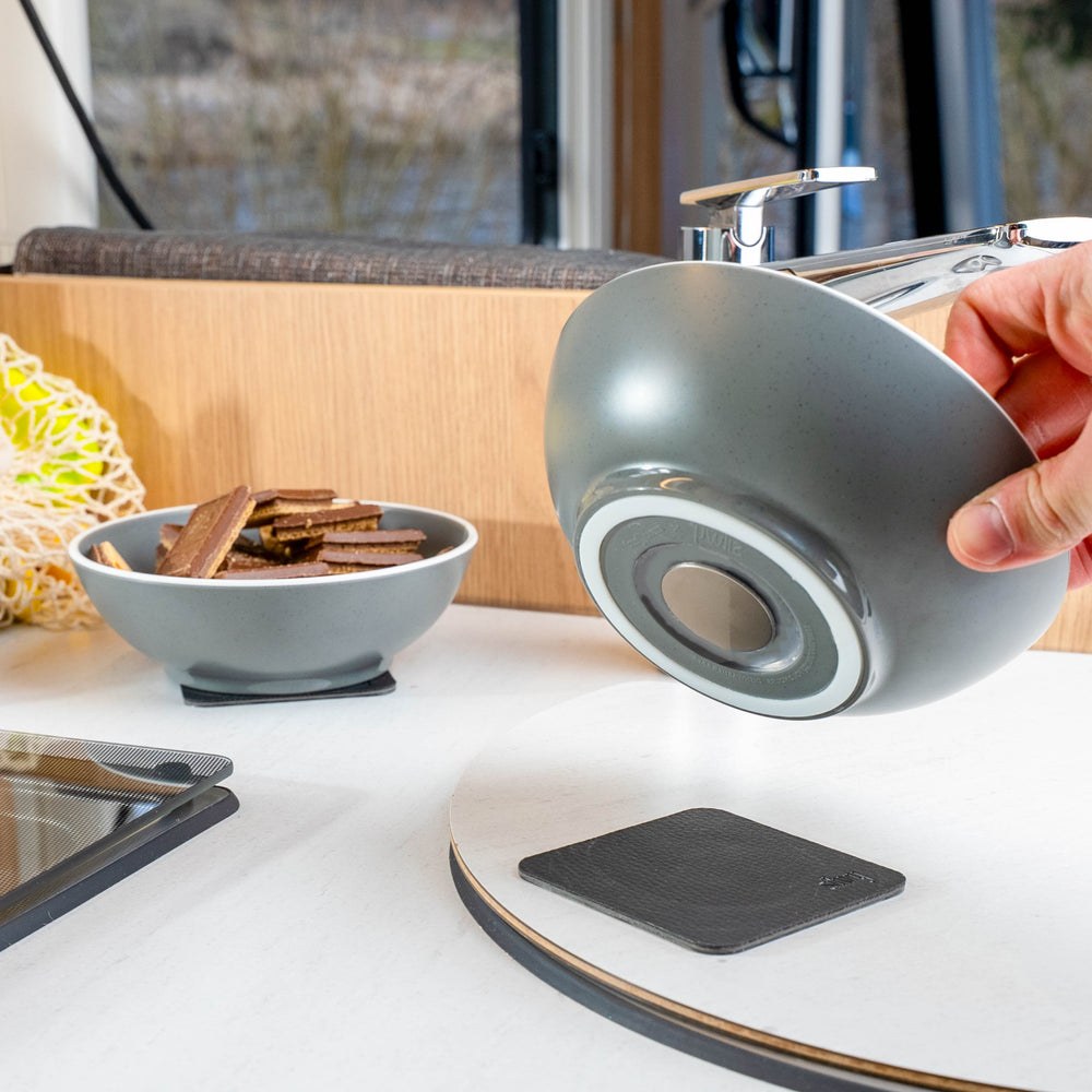 Silwy Magnet Dish Set, Dolomit, 11 Piece Set, Sandstone Pattern, Dark Gray, Plastic, Integrated Magnet Base – SYBR-KGS-11-A