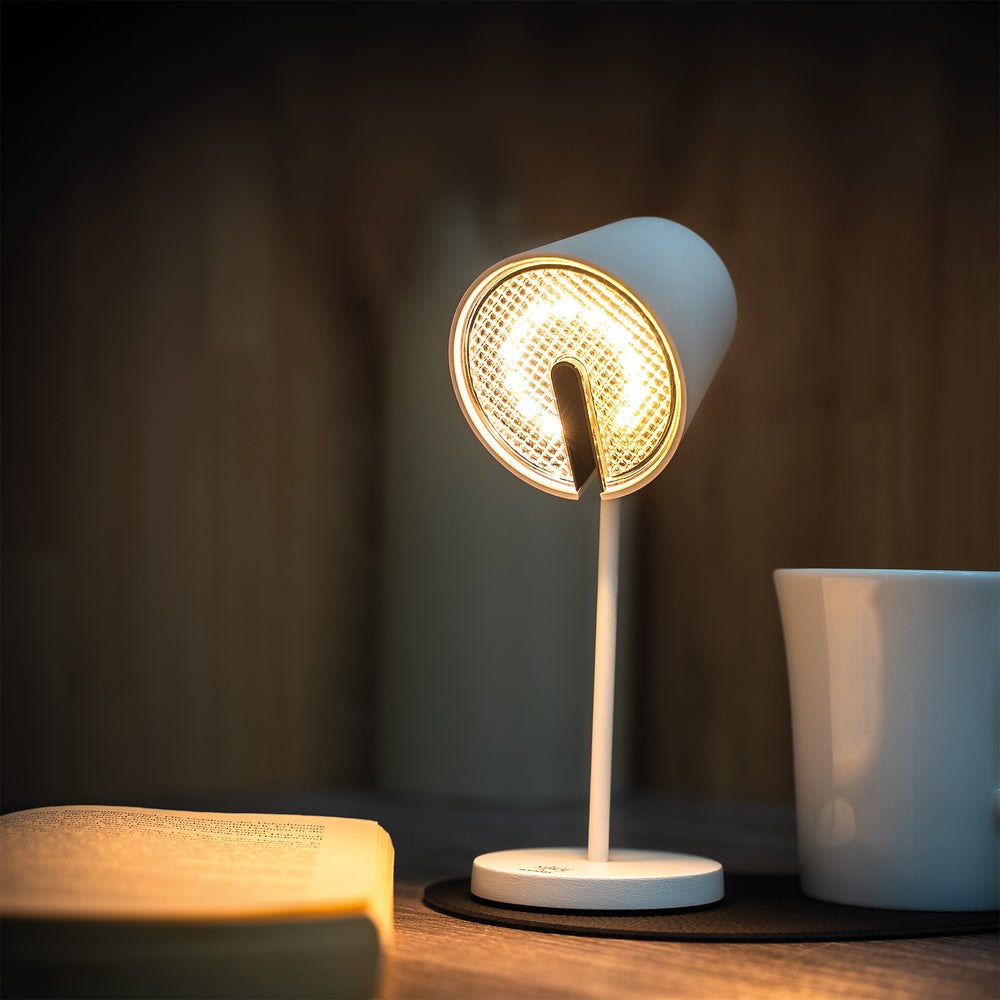 Silwy Magnet Interior Light, Portofino, Magnetic LED Light, Table/ Wall Mount, 3 Inch Diameter X 7.9 Inch Height, White – SYSO-2024-W2