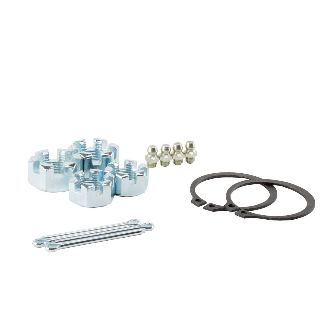 Synergy Ball Joint Rebuild Kit, Replacement for 4123/ 4123KN, With Castle Nuts/ Grease Fittings/ Cotter Pins/ Snap Rings – 4123-HDW