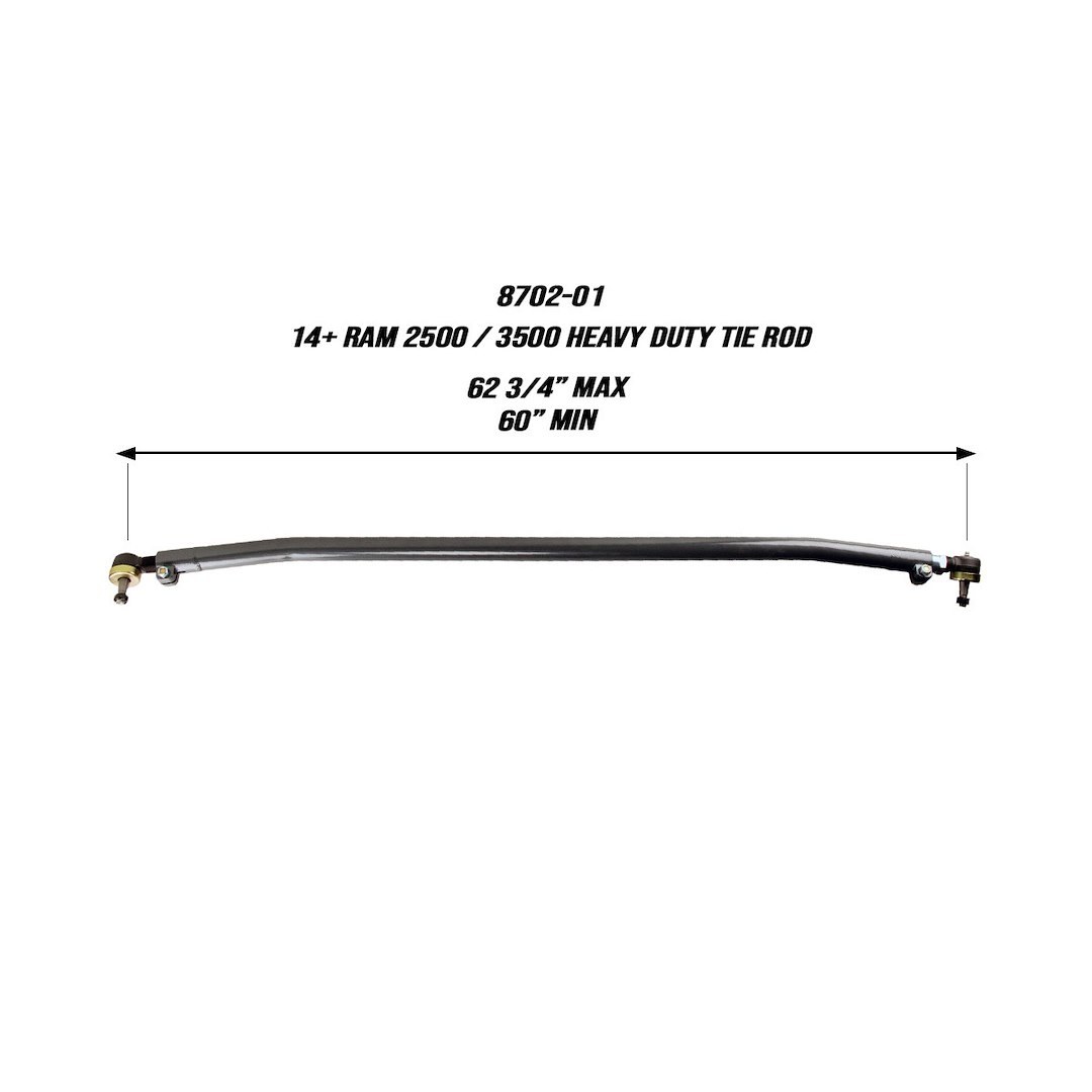 Synergy Tie Rod Assembly, Heavy Duty, Rebuildable, Greaseable, Chromoly – 8702-11