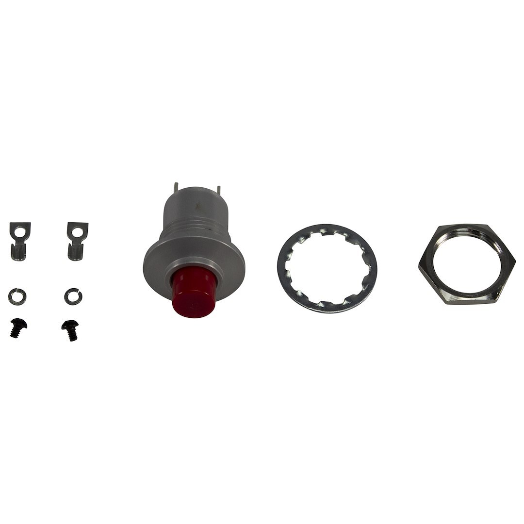 Tci Push Button Switch, Drag Race, Microswitch, Bulkhead Mount, 5/8 Inch Fine Thread, 10 Amp, No Cord – 387600