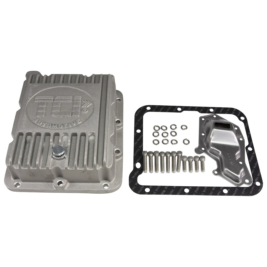 Tci Auto Trans Oil Pan, C4, Ford, 1 Extra Quart, Natural, Cast Aluminum, With Drain Plug – 518000