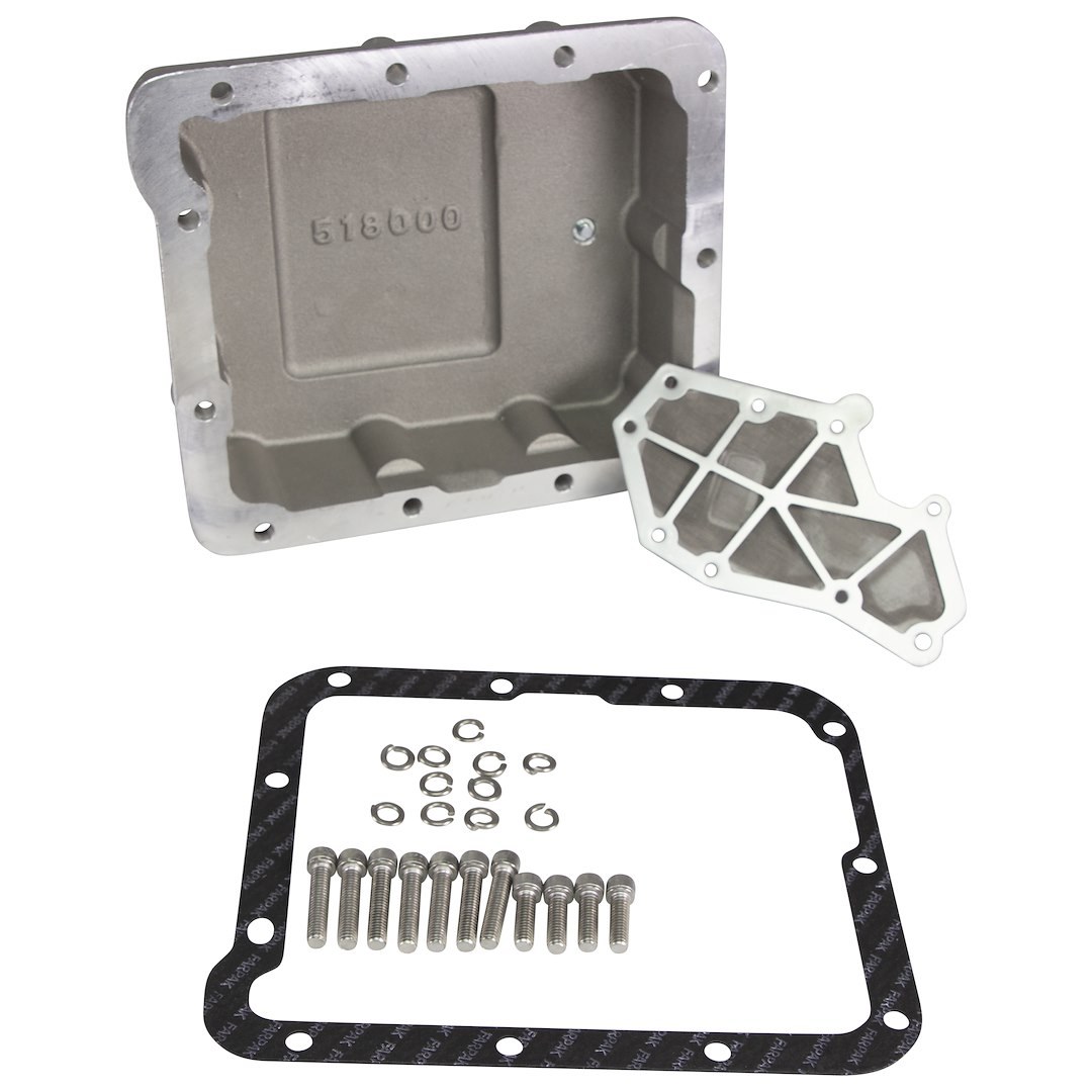 Tci Auto Trans Oil Pan, C4, Ford, 1 Extra Quart, Natural, Cast Aluminum, With Drain Plug – 518000