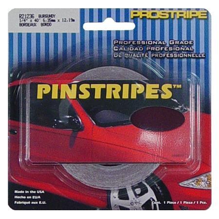 Trimbrite Pinstripe Tape, Prostripe ®, 1/4 Inch Solid Stripe, Burgundy, 40 Foot Length – R21236