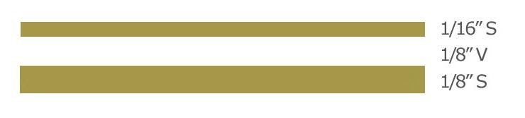 Trimbrite Pinstripe Tape, Prostripe ®, 5/16 Inch Double Stripe (one 1/16 Inch Stripe with One 1/8 Inch Stripe with One 1/8 Inch Spacer – R320106