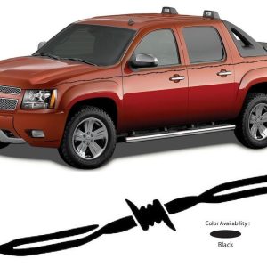 Trimbrite Pinstripe Tape, Rebel Gear ™, 7/8 Inch Barbwire, Black, 36 Foot Length – R65170
