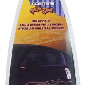 Trimbrite Pinstripe Tape, Rebel Gear ™, 5 1/4 Inch Ghost Dragon, Silver, 43 Inch Length – R65441