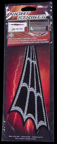 Trimbrite Decal, Stylin’ Lines ™, Spider Web Set, White, Vinyl, 4 Inch X 11.25 Inch – T1962