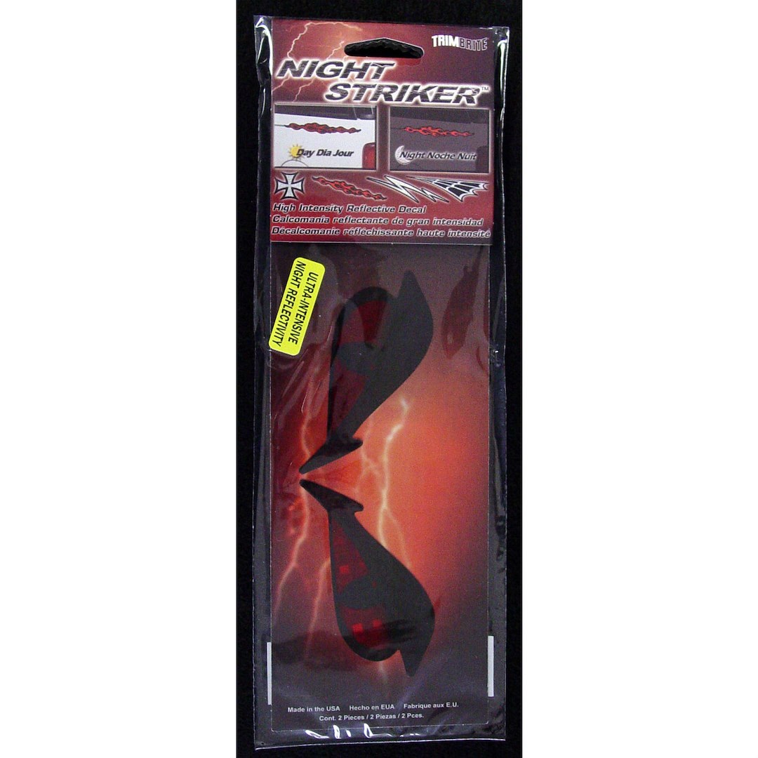 Trimbrite Decal, Night Striker ™, Wicked Eyes, Red, Vinyl, 4 Inch X 11.25 Inch – T1964