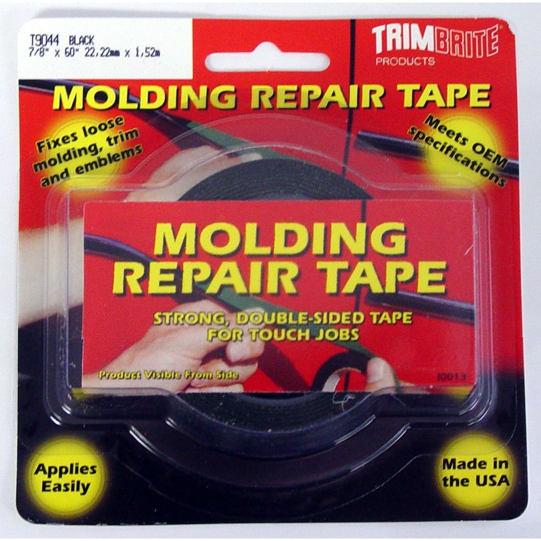 Trimbrite Multi Purpose Tape, Molding Repair Tape, Roll, 1/2 Inch X 15 Foot, Black – T9042