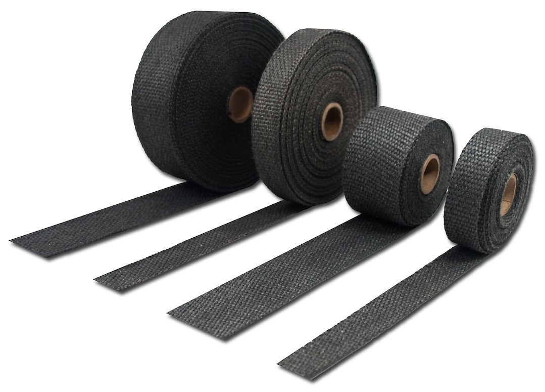 Thermo Tec Exhaust System Wrap, 50 Foot Roll, 1 Inch Wide, Graphite Black, Withstands Continuous Heat Up to 2000 Degrees Fahrenheit – 11021