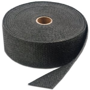Thermo Tec Exhaust System Wrap, 50 Foot Roll, 1 Inch Wide, Graphite Black, Withstands Continuous Heat Up to 2000 Degrees Fahrenheit – 11021