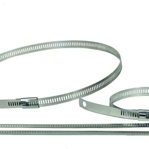 Thermo Tec Exhaust System Wrap Clamp, Snap Strap, V-8 Kit, Stainless Steel, Includes 8-9 Inch Straps/ 4-18 Inch Straps – 13101