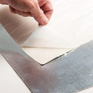 Thermo Tec Heat Shield Material, Adhesive Back Heat Barrier, 12 Inch Width X 24 Inch Length, Withstands Up to 2000 Degrees Fahrenheit, Silica – 13575