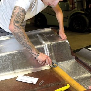 Thermo Tec Heat Shield Material, Adhesive Back Heat Barrier, 24 Inch Width X 30 Inch Length, Withstands Up to 2000 Degrees Fahrenheit, Silica – 13585