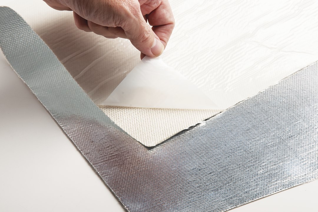 Thermo Tec Heat Shield Material, Adhesive Back Heat Barrier, 24 Inch Width X 48 Inch Length, Withstands Up to 2000 Degrees Fahrenheit, Silica – 13590