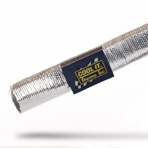 Thermo Tec Heat Shield Material, Thermo Sleeve, 3 Foot Length X 1/4 to 1/2 Inch Inside Diameter, Reflects Over 90 Percent of Radiant Heat – 14005
