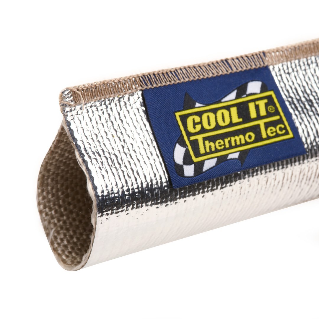 Thermo Tec Heat Shield Material, Thermo Sleeve, 3 Foot Length X 1-1/8 to 1-1/2 Inch Inside Diameter, Reflects Over 90 Percent of Radiant Heat – 14015