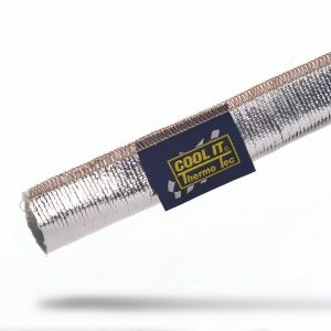 Thermo Tec Heat Shield Material, Thermo Sleeve, 3 Foot Length X 1-1/8 to 2 Inch Inside Diameter, Reflects Over 90 Percent of Radiant Heat – 14020