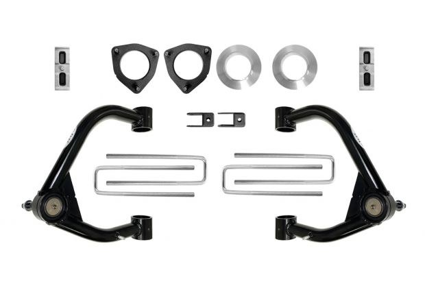 Tuff Country Lift Kit Suspension, 4 Inch Front Lift, 2 Inch Rear Lift, Without Shocks IN Kit – Shock Change Not Necessary, Black Components – 14199