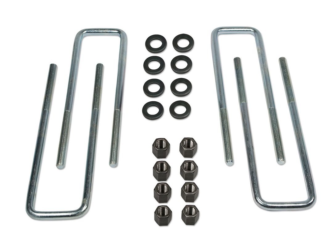 Tuff Country Leaf Spring Axle U Bolt Kit, 14-5/8 Inch Long, 2-3/4 Inch Width, 9/16 Inch Thread, Square, Set of 4 – 17852
