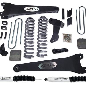 Tuff Country Lift Kit Suspension, SX8000, 4 Inch Front Lift, 3 Inch Rear Lift, With Front and Rear SX8000 Shock Absorbers IN Kit – 24987KN