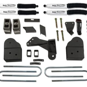 Tuff Country Lift Kit Suspension, SX8000, 4 Inch Front Lift, 3 Inch Rear Lift, With SX8000 Shock Absorbers IN Kit, Black Components – 24995KN