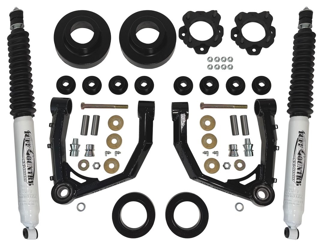 Tuff Country Lift Kit Suspension, SX8000, 3 Inch Front Lift, 3 Inch Rear Lift – 53221KN