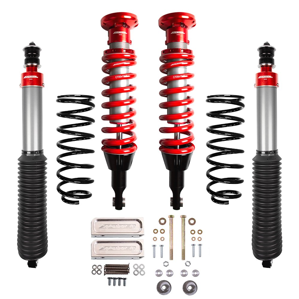Tuff Country Lift Kit Suspension, Toytec, 2 to 3 Inch Front Lift, 2 to 3 Inch Rear Lift – TT-4RUN-10B