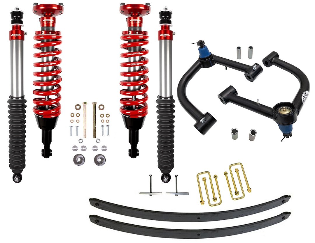 Tuff Country Lift Kit Suspension, Toytec, 2 to 3 Inch Front Lift, 2 to 3 Inch Rear Lift – TT-TAC-05A