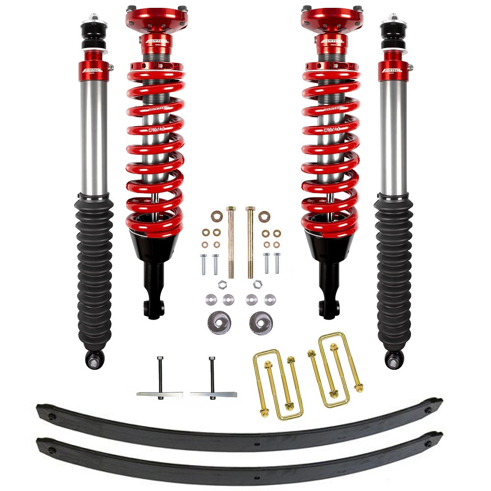 Tuff Country Lift Kit Suspension, Toytec, 2 to 3 Inch Front Lift, 2 to 3 Inch Rear Lift – TT-TAC-16