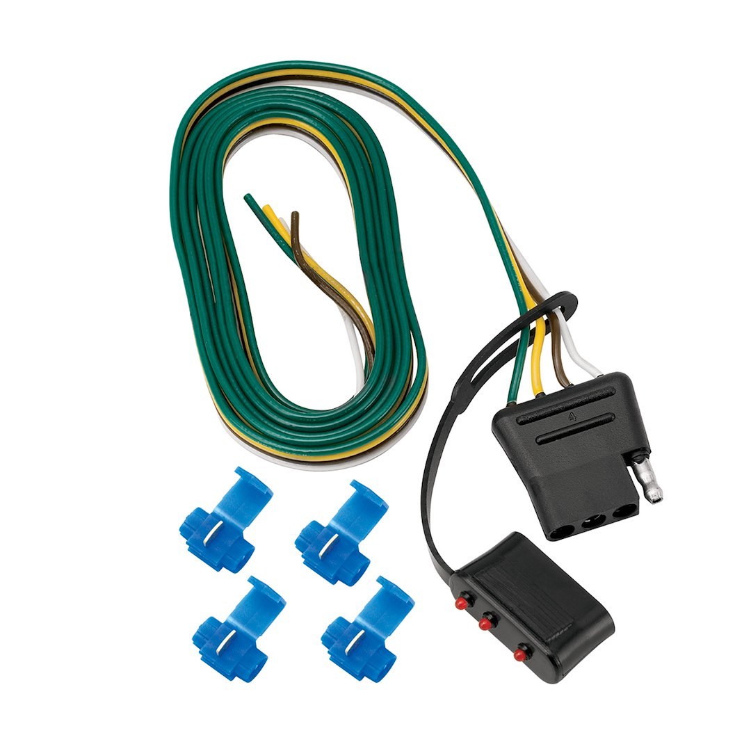 Tow Ready Trailer Wiring Connector, Vehicle Side, 4-WAY Flat, 60 Inch Lead Wire Length, Single – 118002