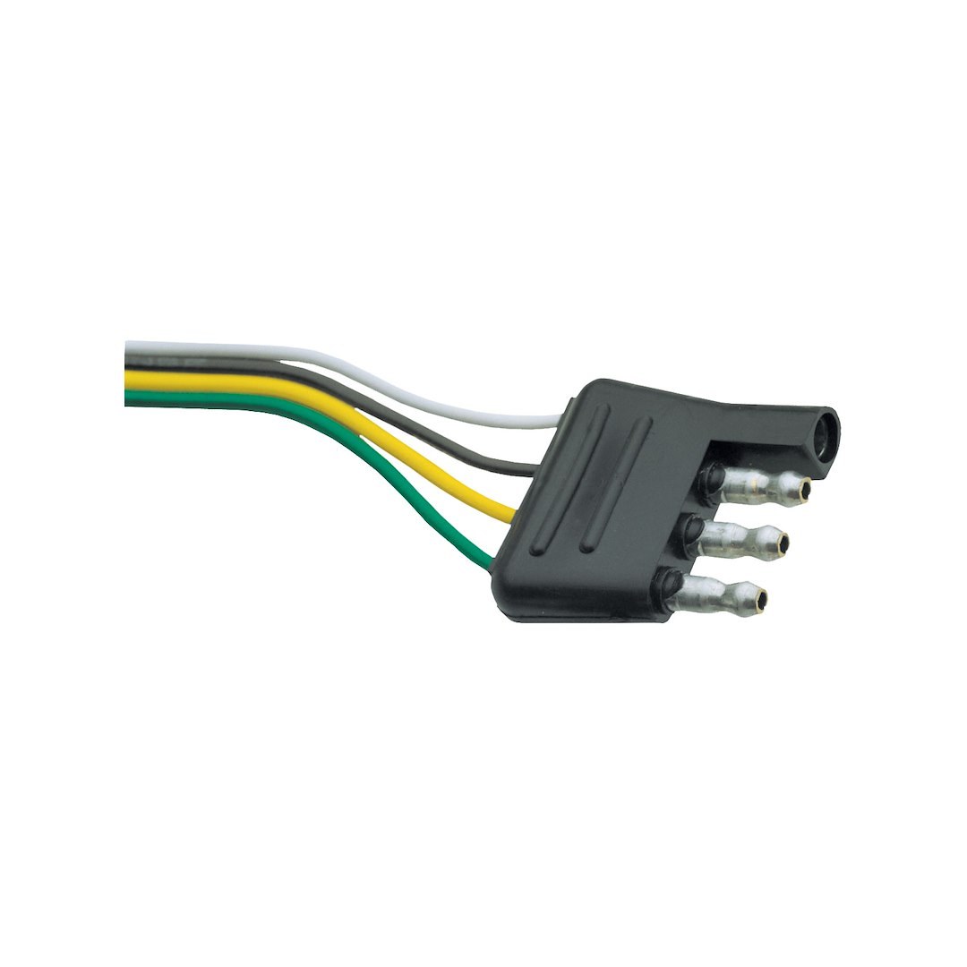 Tow Ready Trailer Wiring Connector, Trailer Side, 4-WAY Flat, 12″ Inch Lead Wire Length, Single – 118004