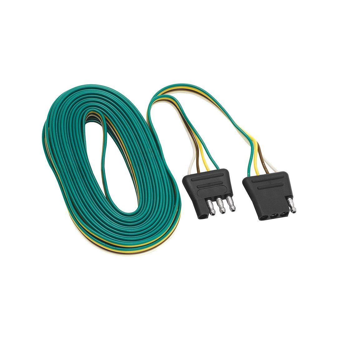 Tow Ready Trailer Wiring Connector, 4-WAY Flat to 4-WAY Flat, 24 Foot Lead Wire Length – 118636