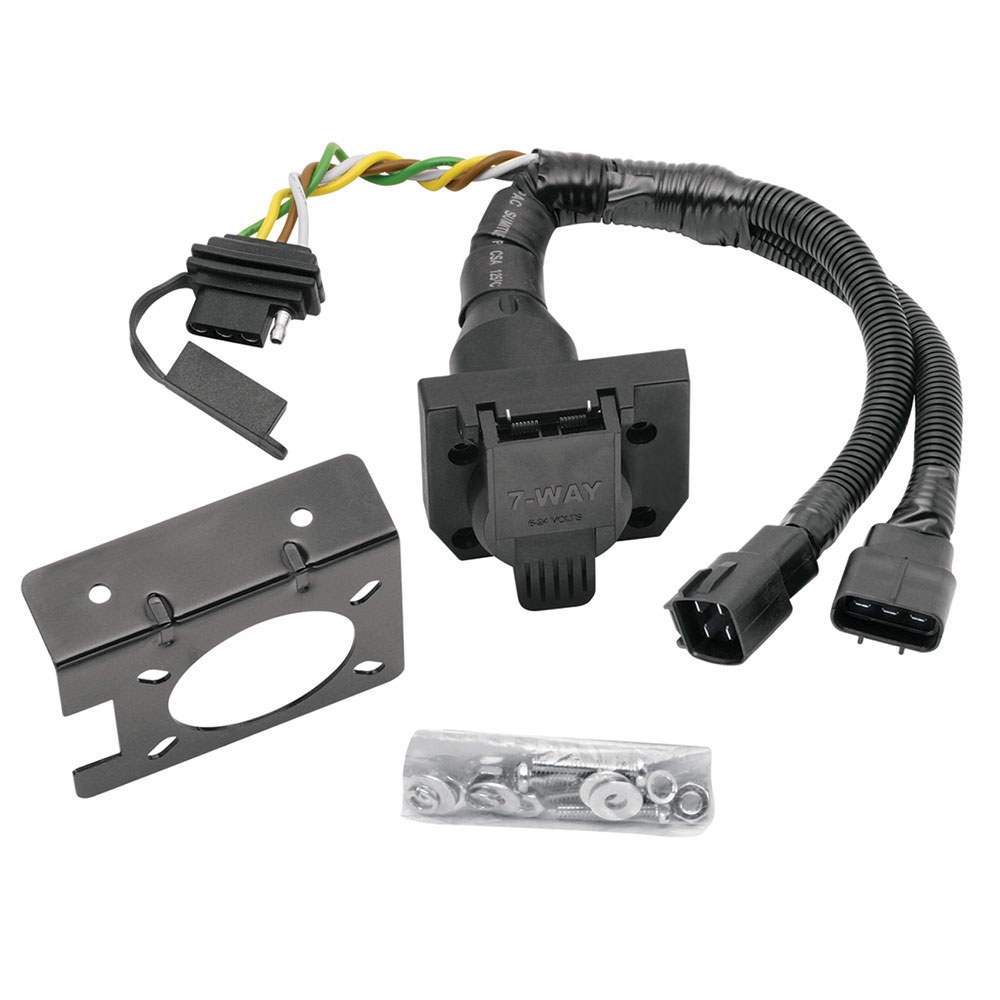Tow Ready Trailer Wiring Connector Adapter, T-One, Adapts Vehicle OEM Trailer Connector to Accept Both & Way and 4-WAY Trailer Connectors – 20137