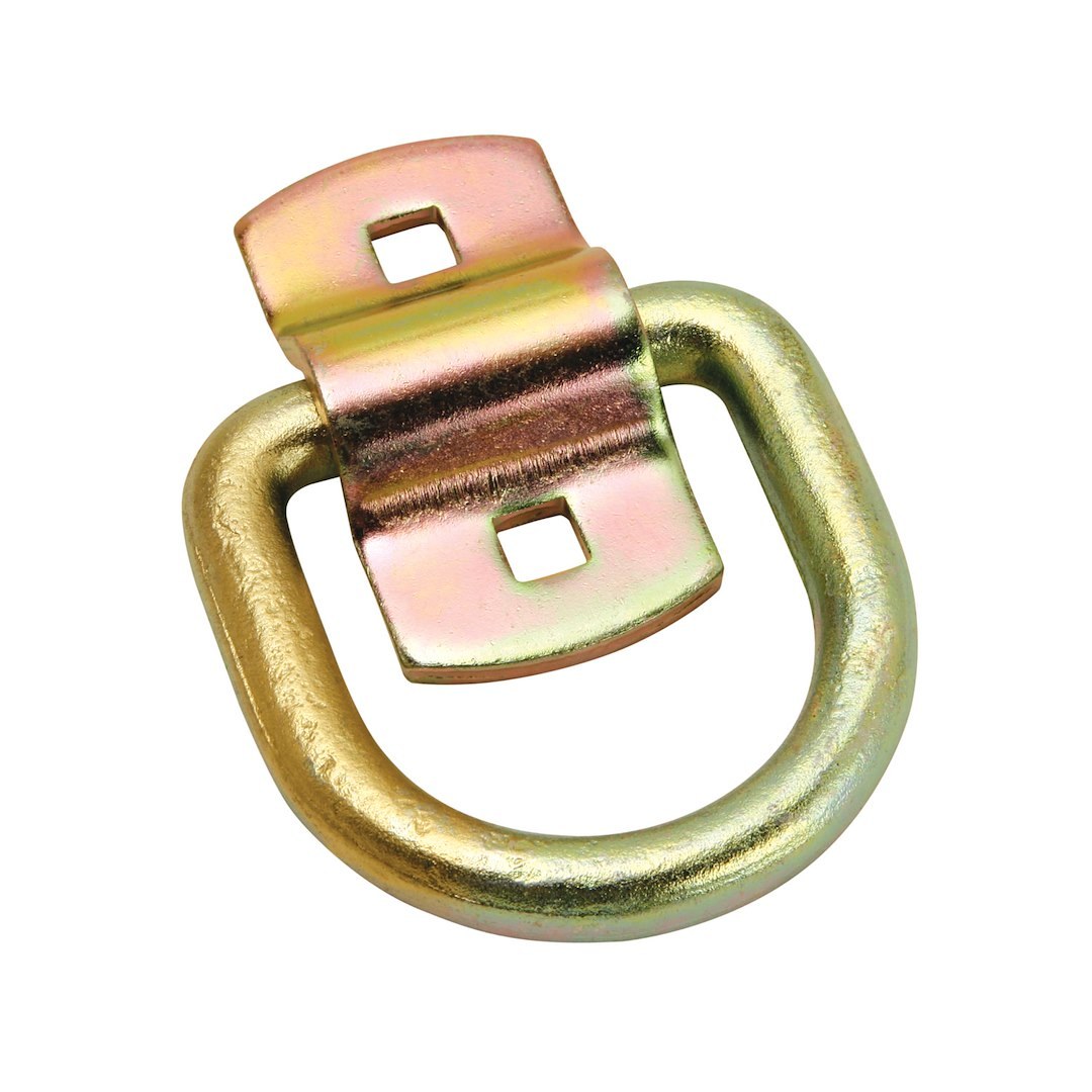 Tow Ready D-Ring, 2-1/2 Inch by 2-3/8 Inch Inside Opening, 4000 Pound Working Load/ 12000 Pound Max Load, Zinc Coated, Forged Steel, Bolt on – 63024