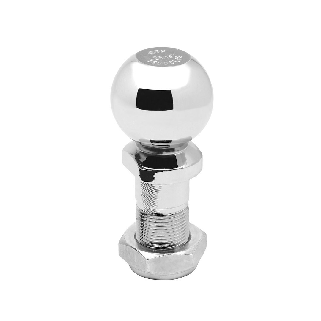 Tow Ready Pintle Hitch Ball, 2-5/16 Inch X 1-1/8 Inch Diameter Shank, 14000 Pound Maximum Vertical Load, Chrome – 63052
