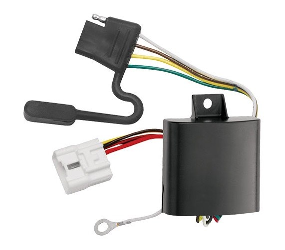 Tekonsha Trailer Wiring Connector, T-One, 4-WAY Flat Replacement for OEM Wiring Harness, Without Converter – 118248