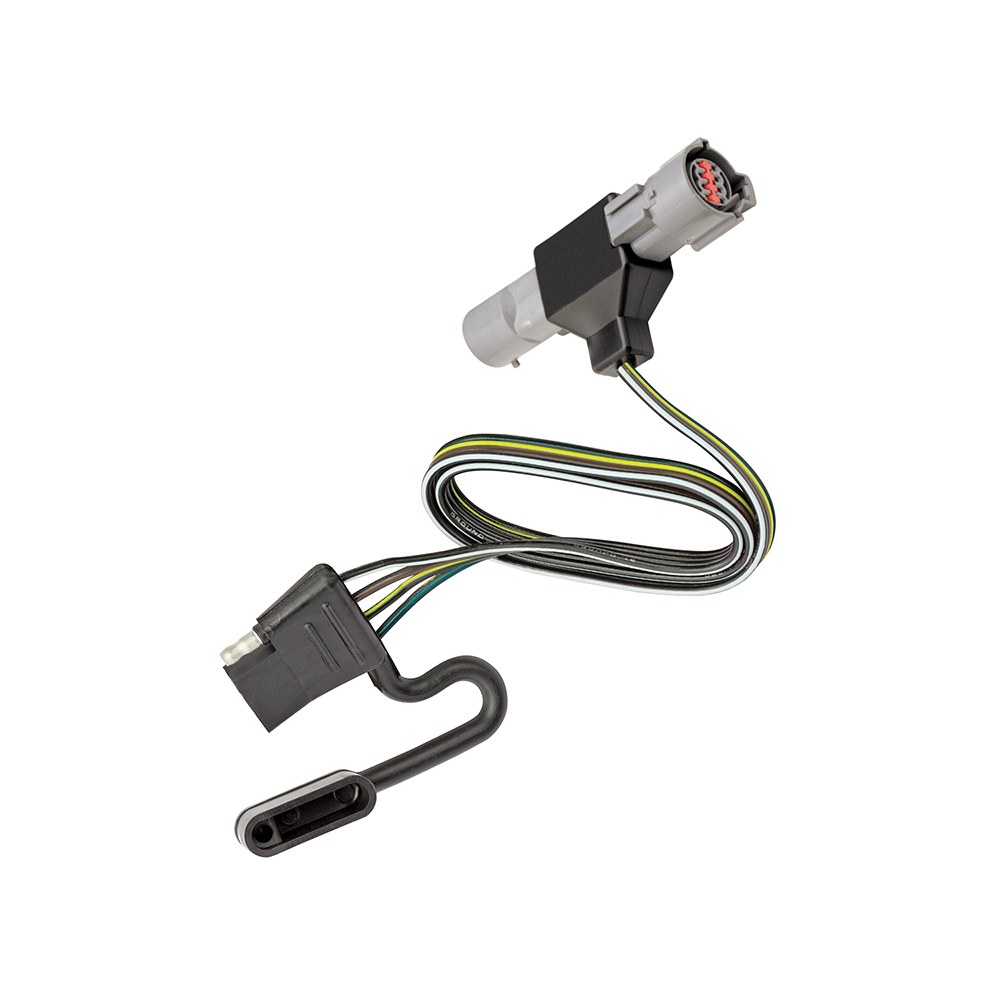 Tekonsha Trailer Wiring Connector, T-One, 4-WAY Flat Replacement for OEM Wiring Harness – 118316
